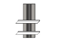 Illustration eines Hängeelements vor weißem Hintergrund