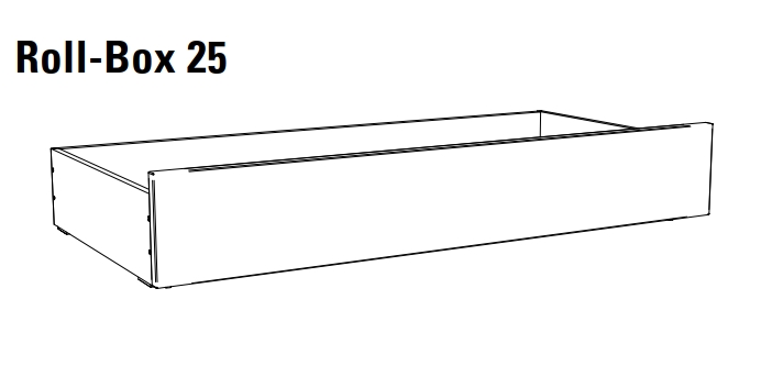 Roll-Box 25 - links platziert