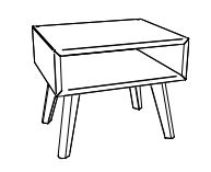 HA.7801 Hasena - Jaca Nachttisch | Massivholz | B: 50 cm | alle Ausführungen konfigurierbar