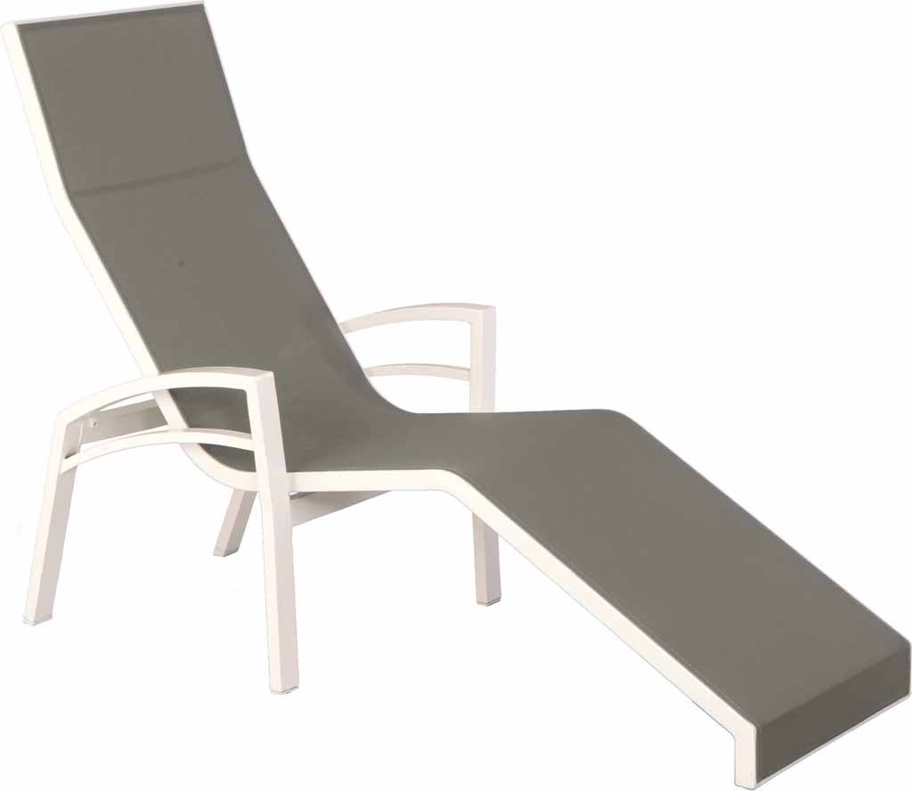 Stern. Balance 2 | Relaxliege | weiß mit Bezug Textilen silber
