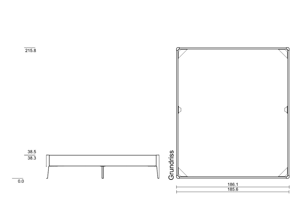 180 x 210 cm