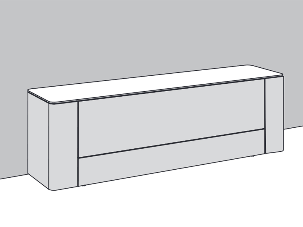 Standelement (inkl. 1,8 cm hohen Sockelverstellern)