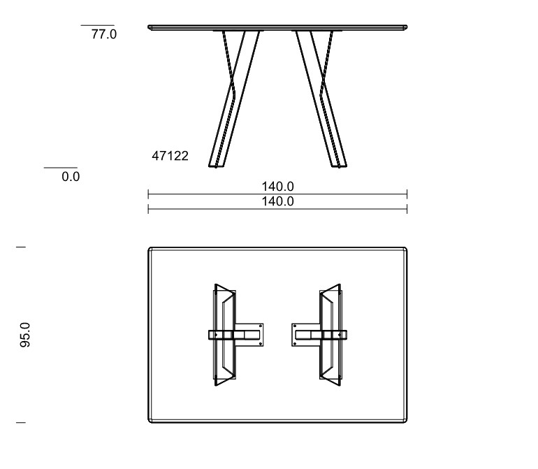 Type 47122 | L: 140,0 cm, Breite: 95,0 cm