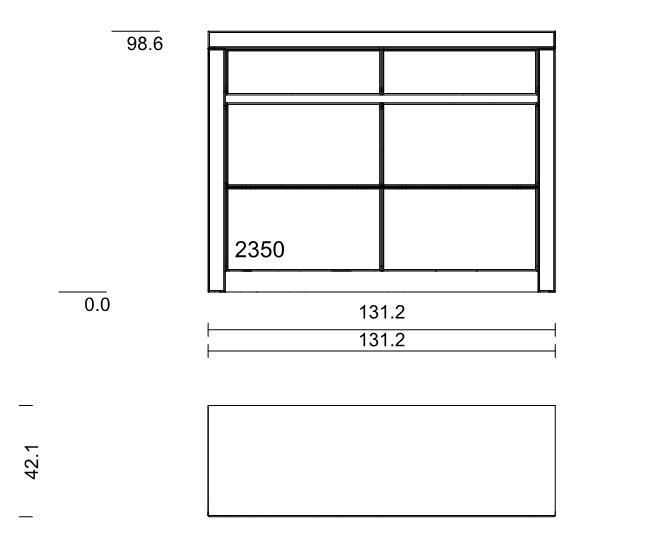 Wöstmann. Soleo 3000 | Sideboard | Type 2350 | B: 131,2 cm