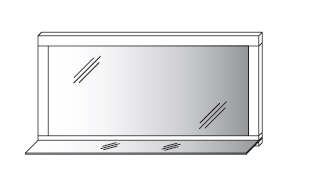 WM.SO.2153 Wöstmann. Soleo 3000 | Spiegel | Type 2153 | B: 140,0 cm