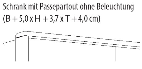 Passepartout ohne Beleuchtung