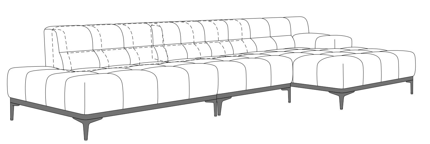 DW.O.D115630B designwerk Oasis - Polstergarnitur | B: 391 cm