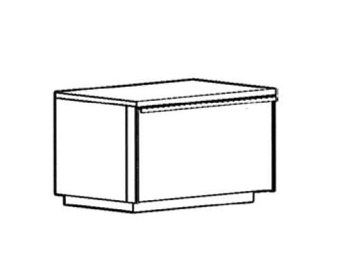 B.N.201 Bienenmühle Novum - Unterschrank mit Klappe | B 60 cm | Kernbuche oder Wildeiche furniert
