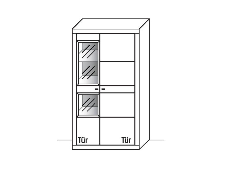 Illustration eines Schrankes vor weißem Hintergrund