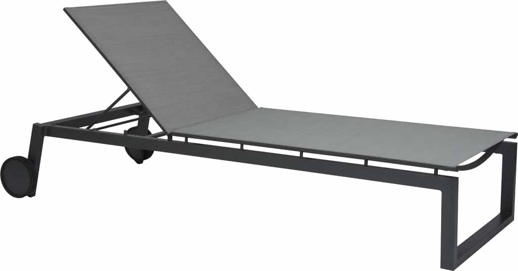 Stern. Robin | Rollenliege | Aluminium anthrazit/silber