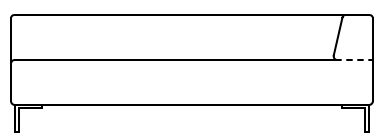 Illustration eines Sofaelements vor weißem Hintergrund freistil Rolf Benz 185