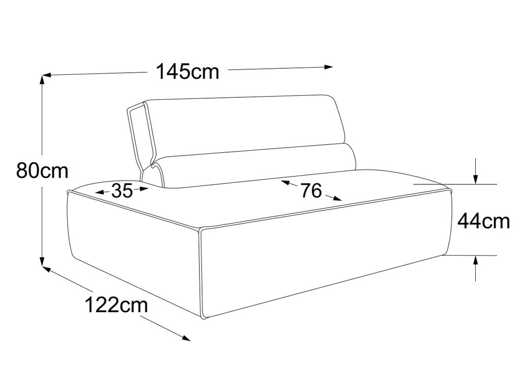 designwerk Vola - 2HT links | B: 145 cm | D009520 designwerk Vola - 2HT links | B: 145 cm | D009520