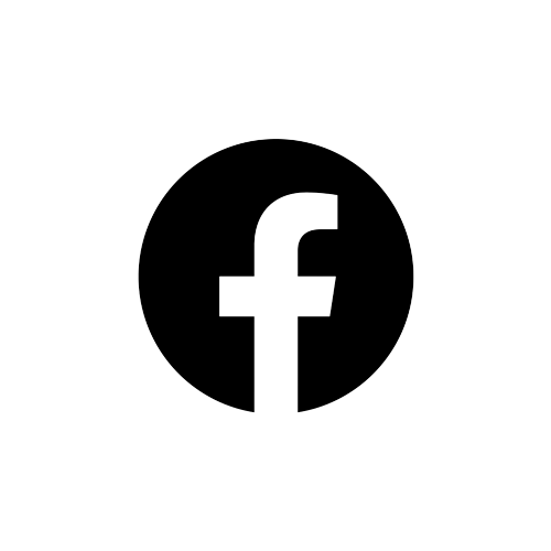 Facebook Logo schwarz und klein