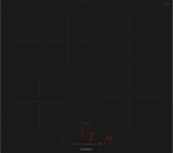 Siemens studioLine EH677HFC1E iQ300 Induktionskochfeld 60 cm Schwarz