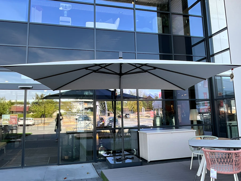 Glatz SOMBRANO S+ + Zubehörteile | Sonnenschirm mit Rollsockel
