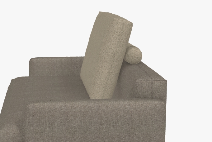 braunes sofa mit rückenkissen mit rolle rolf benz nuvola