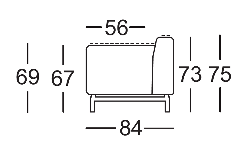 Rolf Benz. 318 LINEA | Sofabank