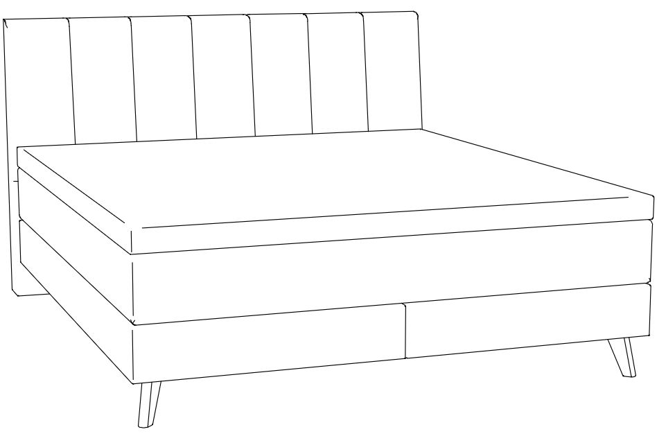HA.BP.7354 Hasena -  Boxspring PRONTO Fernanda | inkl. Matratze und Topper | versch. Größen & Farben konfigurierbar