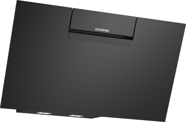 Siemens powerLine - Wand Dunstabzugshaube iQ300 (80 cm) | LC87JFN60 Stylische schwarze Wand-Dunstabzugshaube von Siemens mit modernem Design