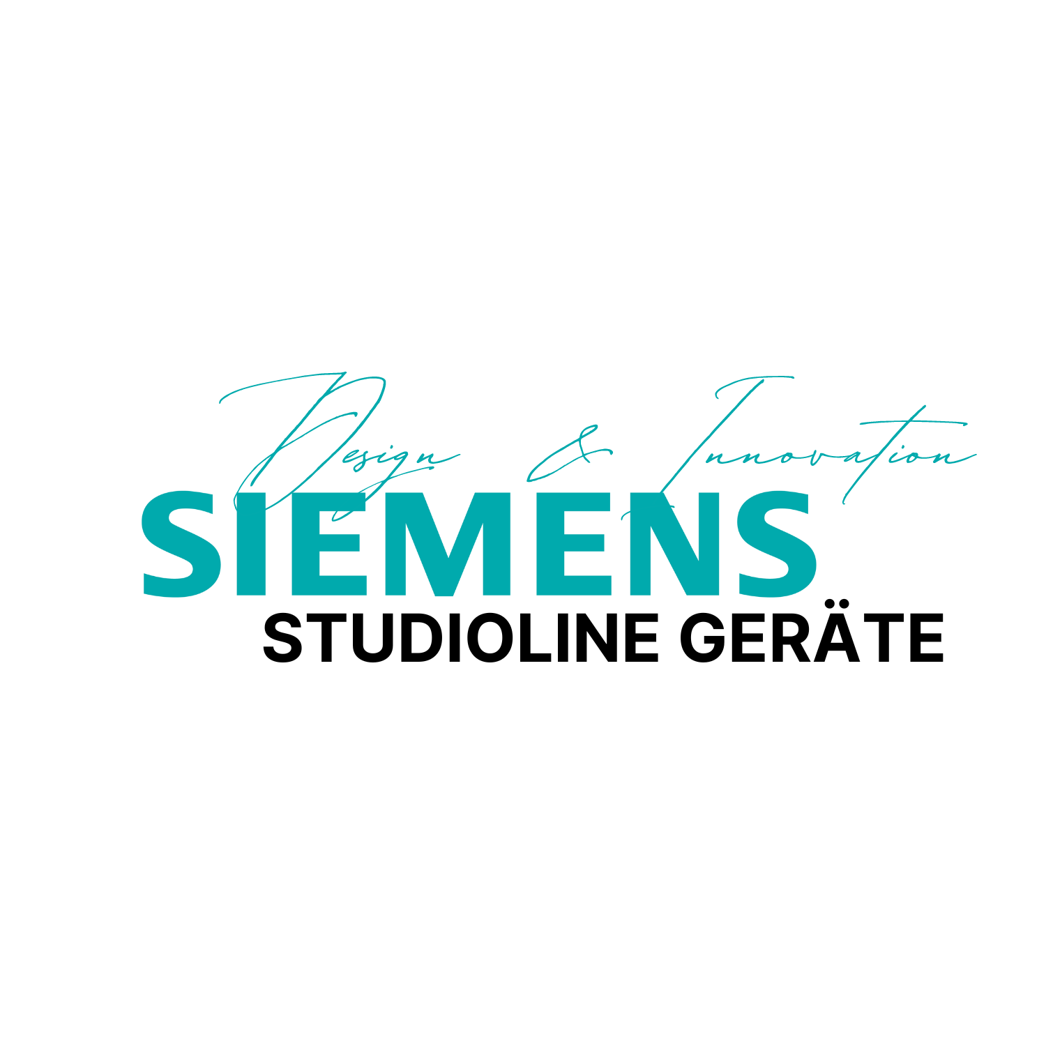 Logo der Siemens Studioline Geräte mit den Worten Design und Innovation