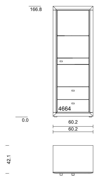 Wöstmann. Aurum | Schrank mit Schubkasten | Type 4663 / 4664 | B: 60,2 cm