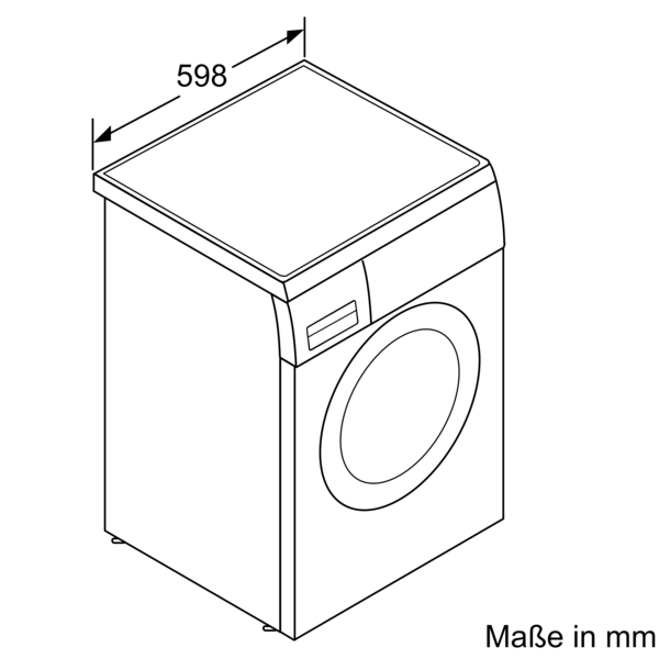 Siemens WU14UT70  iQ500 Waschmaschine, unterbaufähig - Frontlader 8 kg 1400 U/min. 