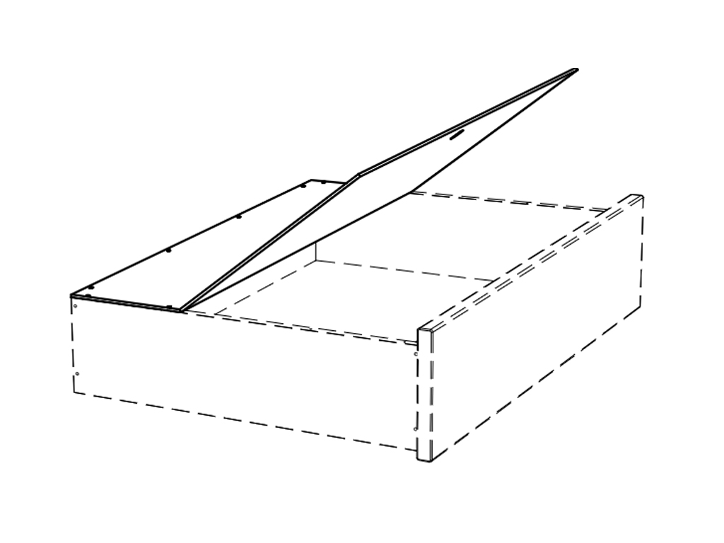 Deckel Ipa für Bettkästen 2er Set