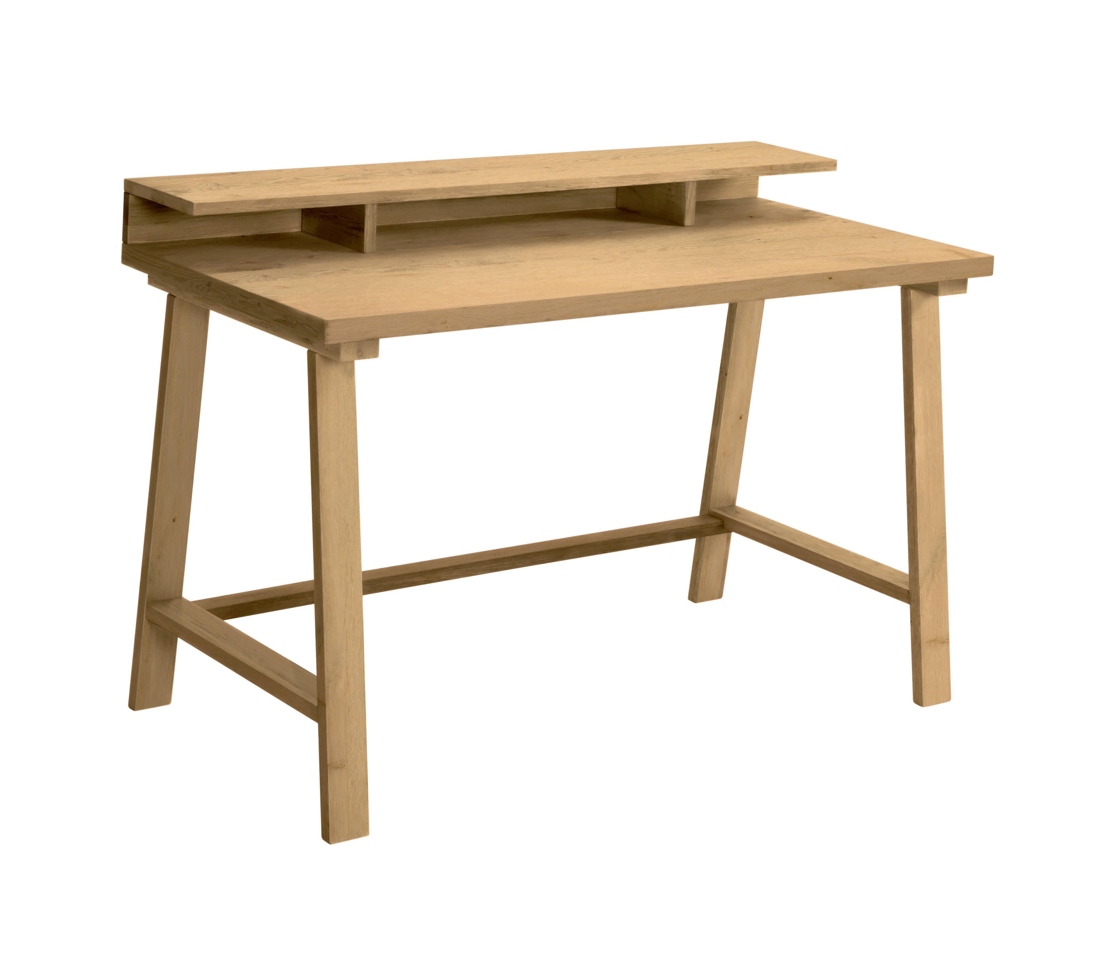 Sekretär aus Holz auf weißem Hintergrund