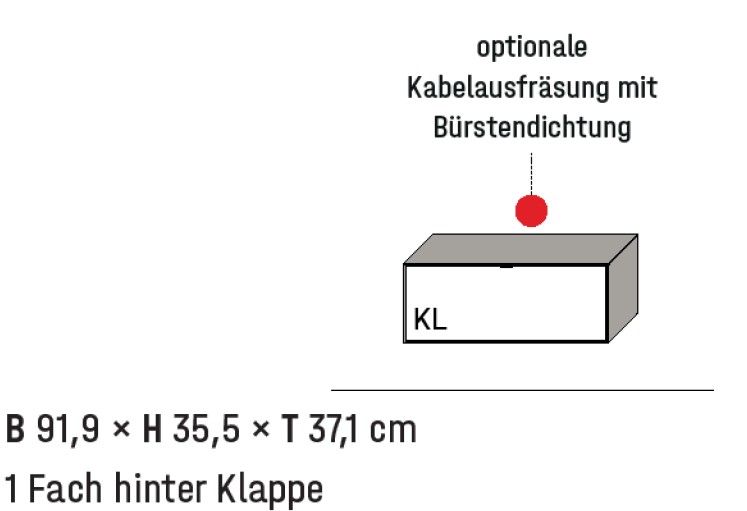 Illustration eines Hängeelements an einem Hängeelement mit Bezeichnung vor weißem Hintergrund