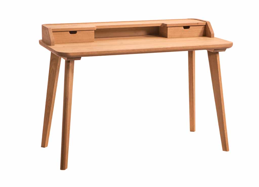 Hasena Oak-Line - Sekretär Aska | Eiche natur, gebürstet, geölt | B: 120 cm 