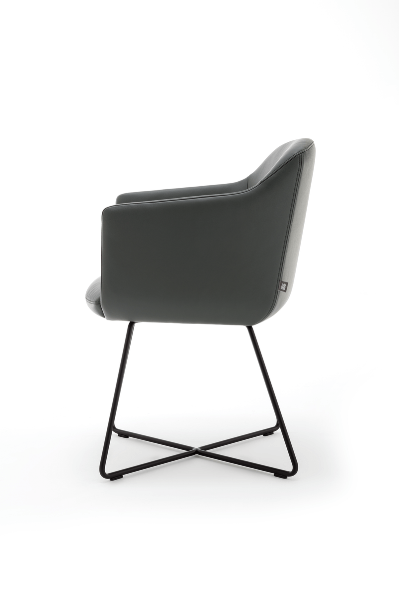 Rolf Benz. 640 | Stuhl-Sessel | Kreuzfuß Metall 