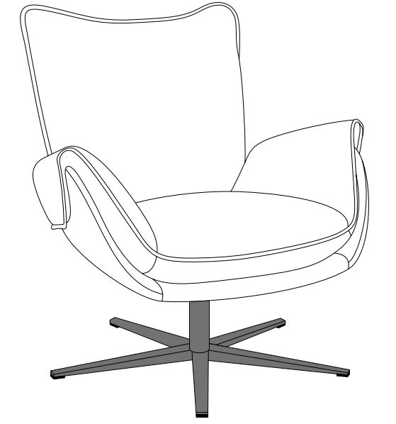 DW.EDEN.D136100 designwerk Eden - Sessel