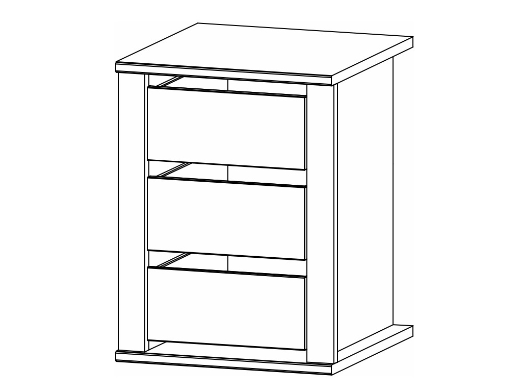 rauch BLACK - Scaletta Schubkasteneinsatz | 3 Schubkästen | verschiedene Größen