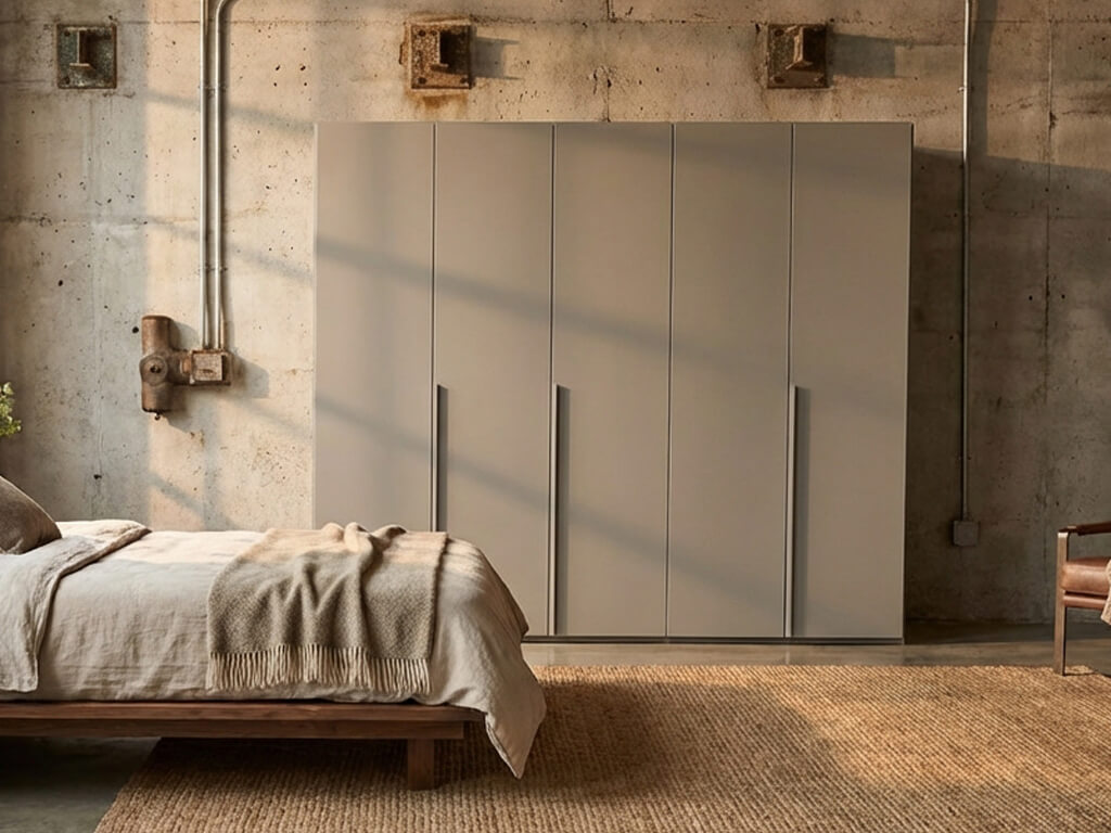 rauch BLACK - Scaletta Drehtürenschrank, 5-türig | B: 250, H: 223 cm | versch. Dekore, Massivholz oder Glas konfigurierbar