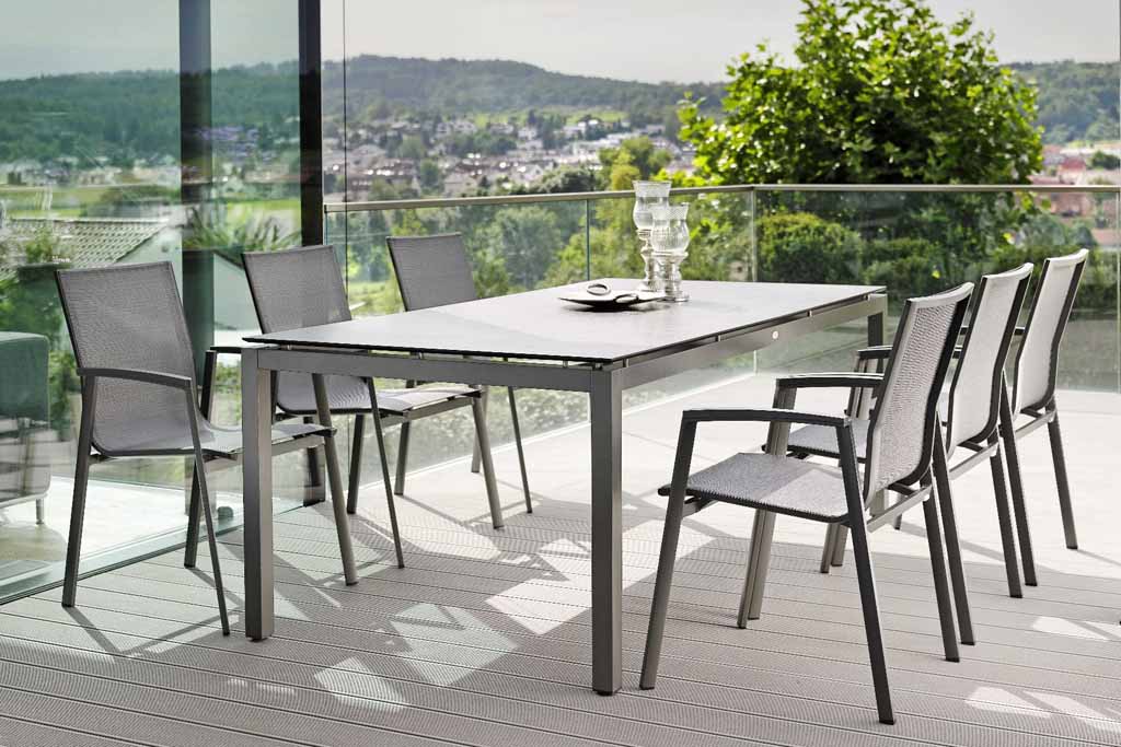  Stern. New Top | Stapelsessel | silbergrau | Aluminium graphit 