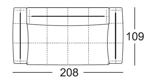 208 cm