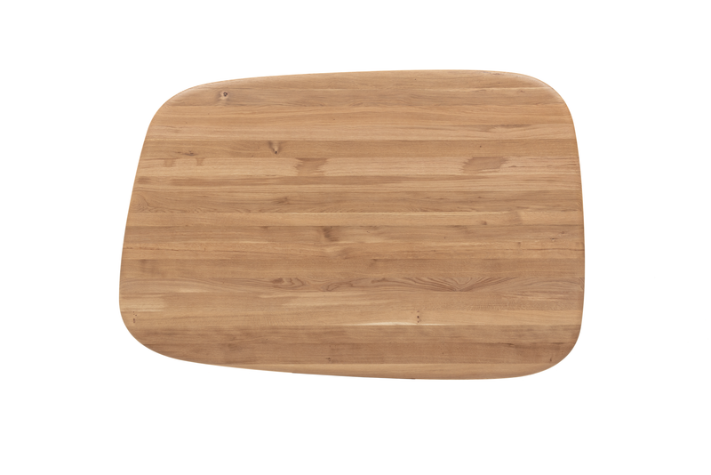 Holz-Tischplatte in Rechteckform mit natürlicher Maserung, helle Holzfarbe