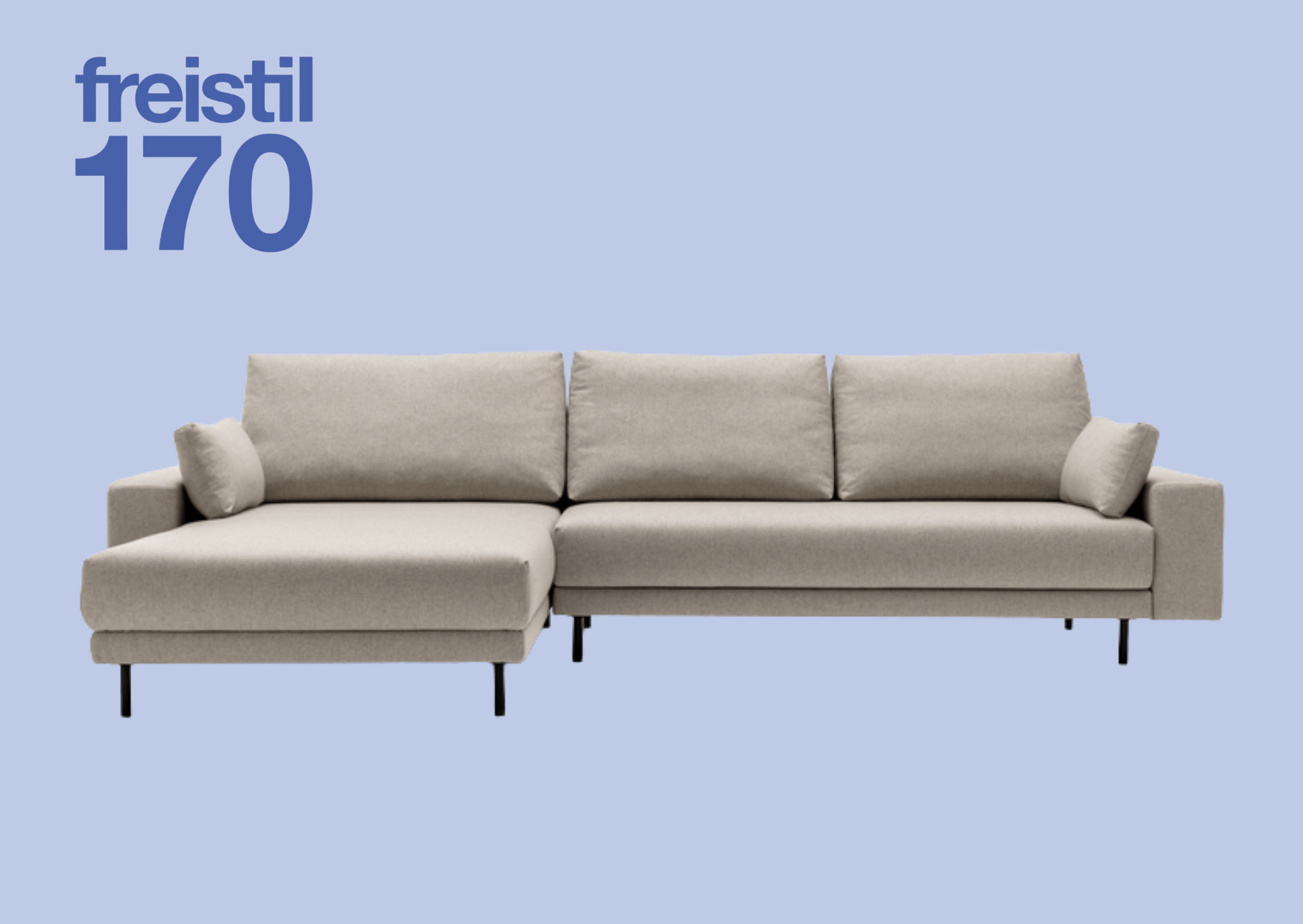 hellgraue Couch aus freistil Kollektion 170
