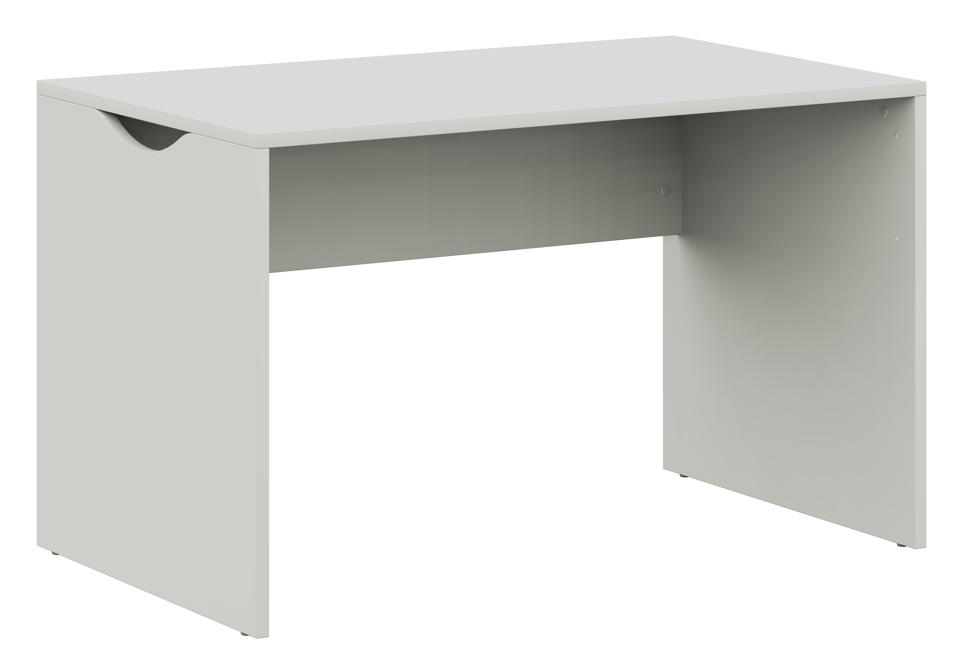 Röhr Bush. cocoon - Schreibtisch | B: 120,0 cm | weiß Einfacher, weißer Schreibtisch mit minimalistischem Design