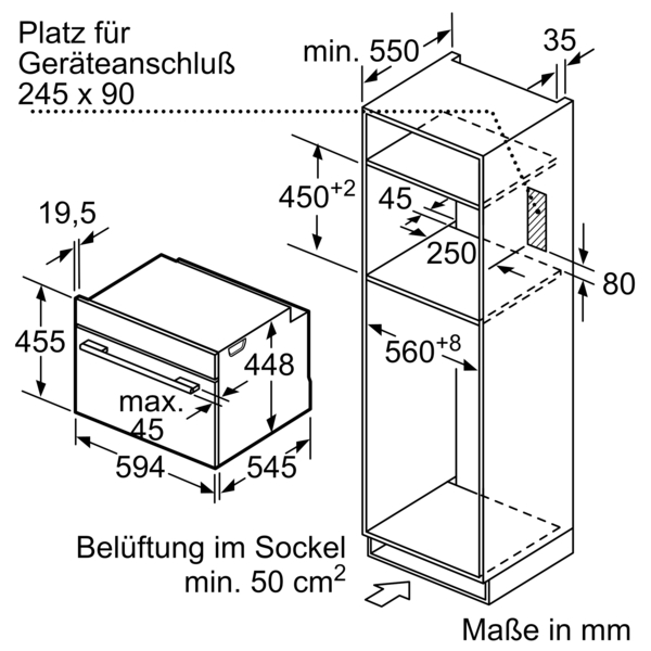 Siemens studioLine CE932GXB1 iQ700 Einbau-Mikrowelle | 60 x 45 cm