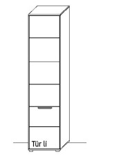Illustration eines Schrankes vor weißem Hintergrund