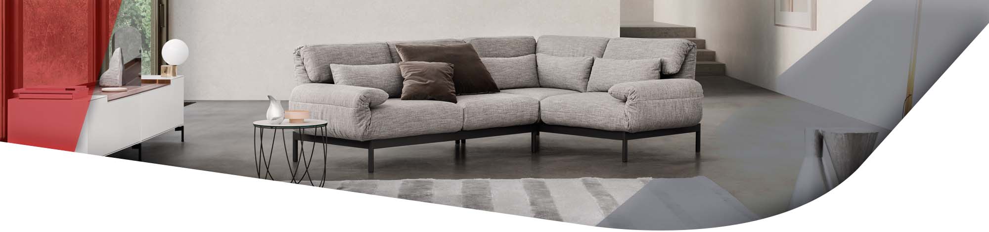 graues Sofa von Rolf Benz Plura