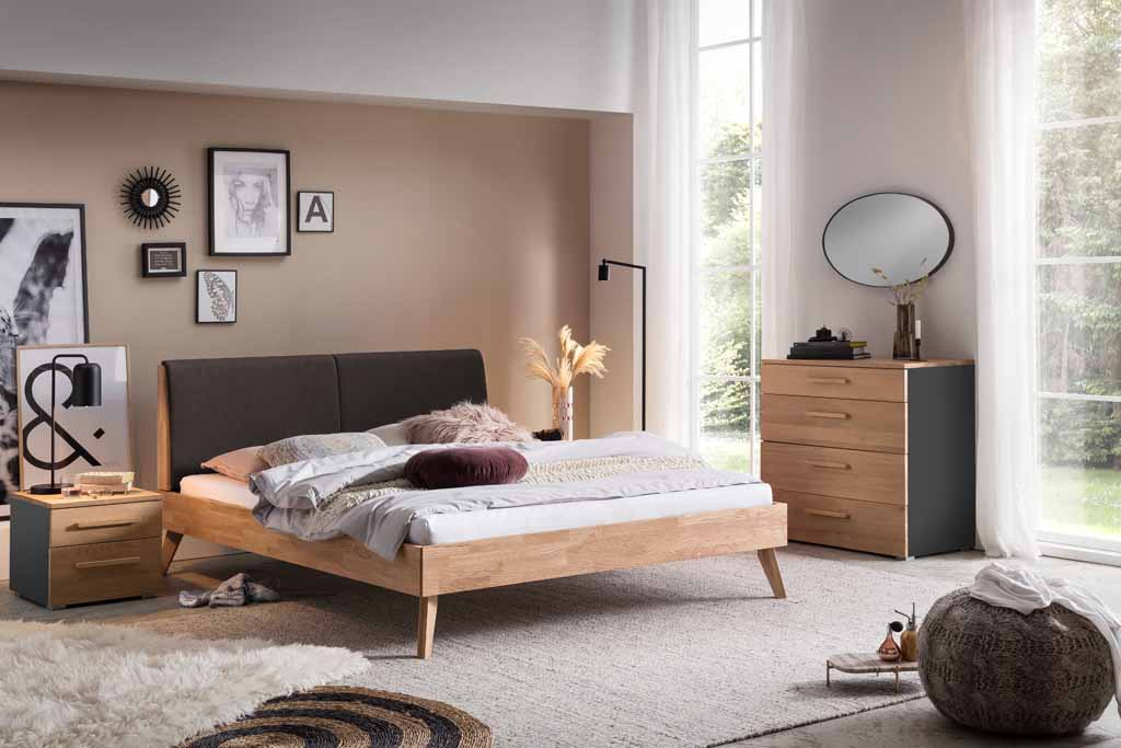 Hasena Trento - Bett Simone  | 180 x 200 | Eiche bianco, geölt
