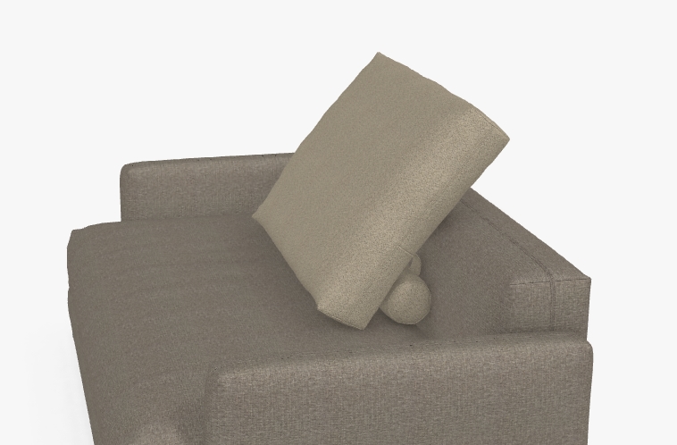 braunes sofa mit rückenkissen mit rolle rolf benz nuvola