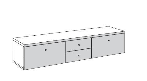 NBH.T.4541 now! by hülsta. time | Lowboard | B: 190 cm  