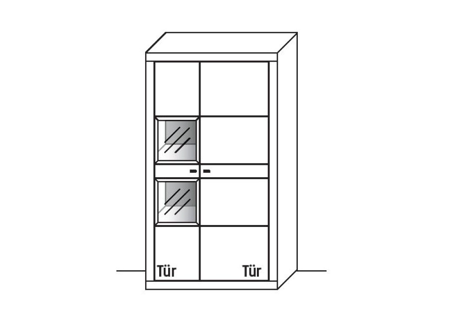 Illustration eines Schrankes vor weißem Hintergrund
