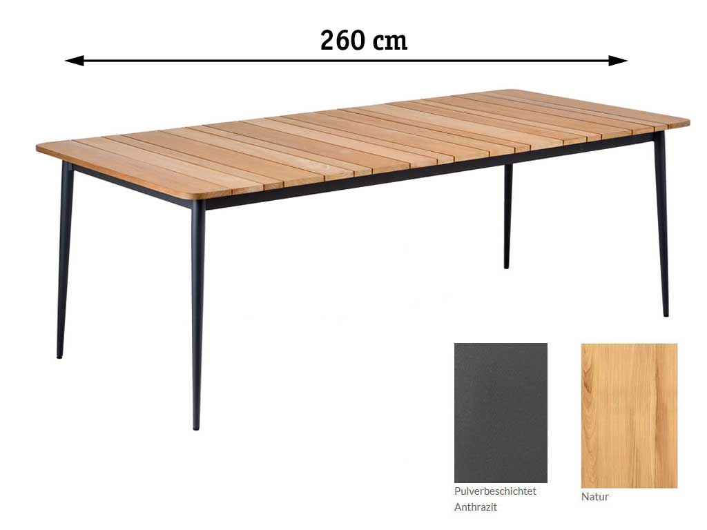 Niehoff Garden. Luna | G493 | Tisch | Länge: 260 cm