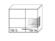 Illustration eines Hängeschrankes vor weißem Hintergrund