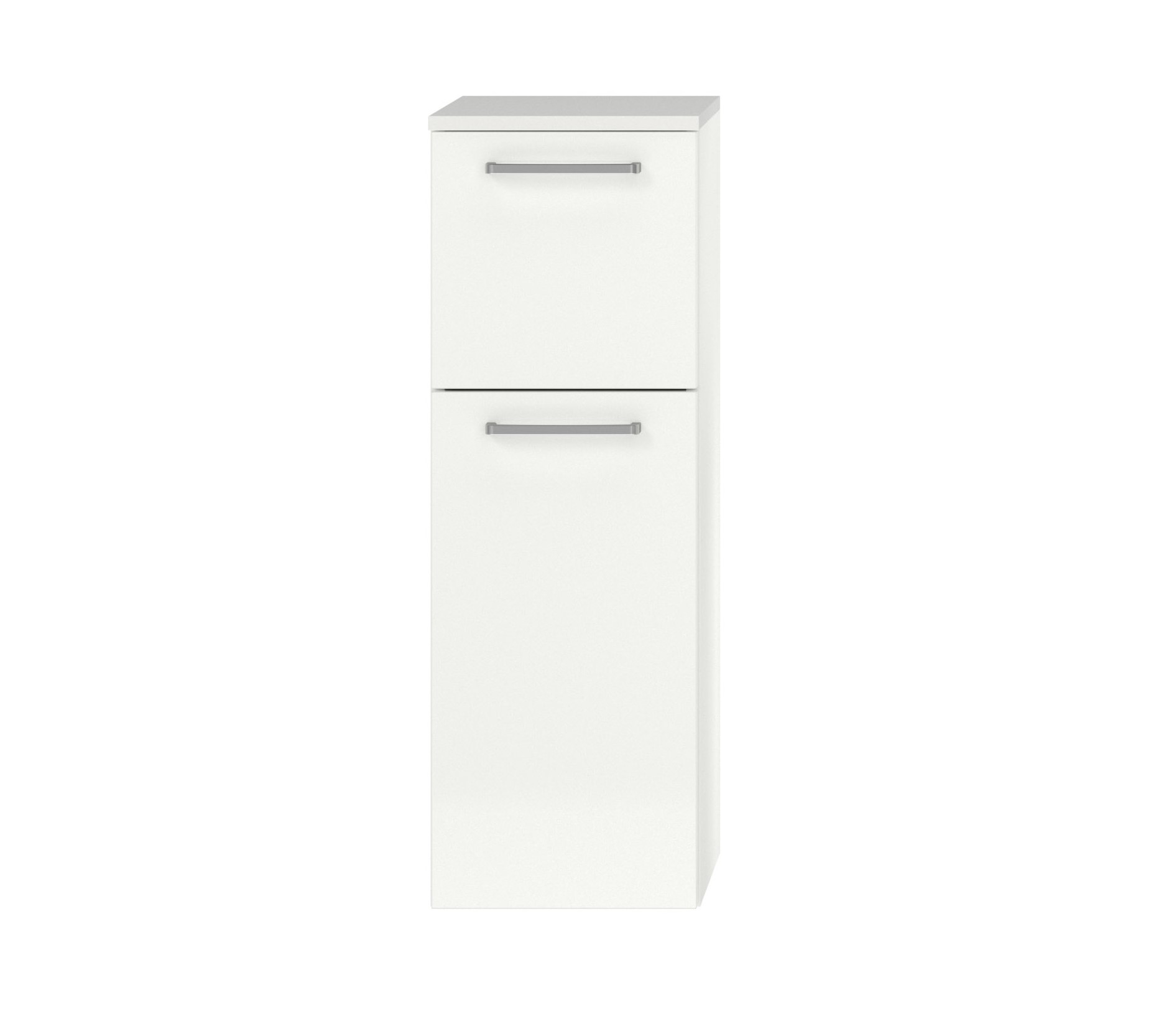 Badschrank weiß mit Tür und Schublade nobilia