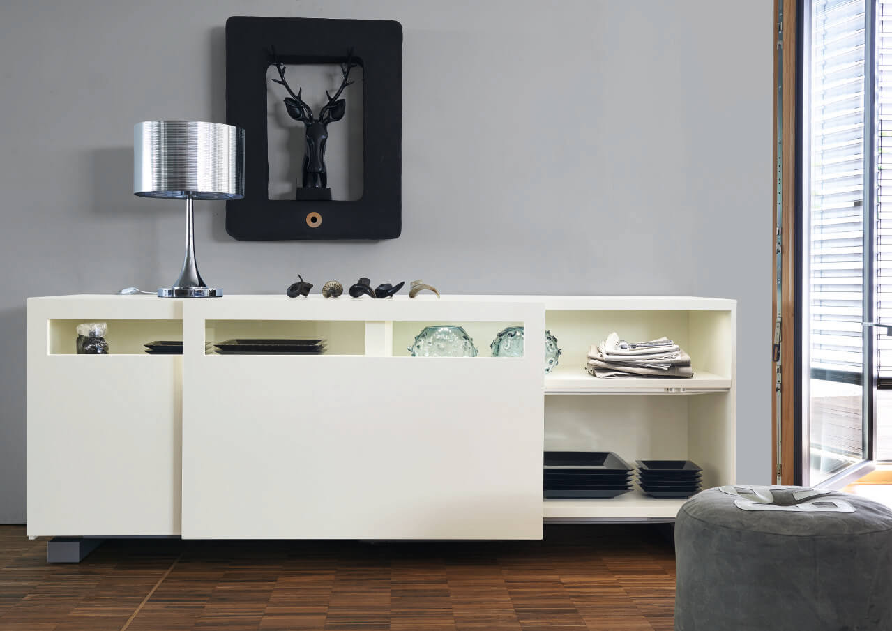 now! by hülsta. vision | Sideboard mit Schiebetüren | B: 176,1 cm